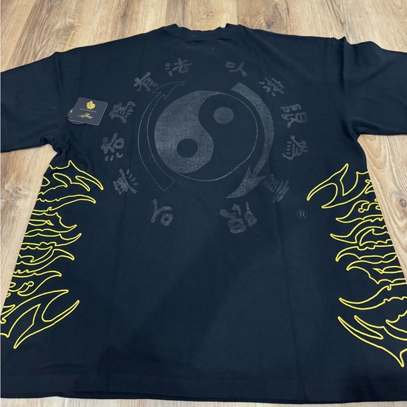 DON'T THINK, FEEL! "PREMIUM" OVERSIZED TEE IN BLACK - Picture 7 of 8